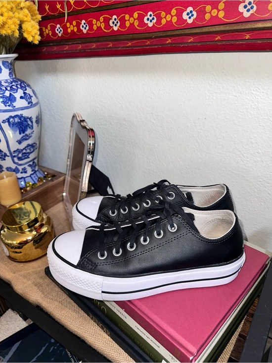 Converse Shoes - Converse Chuck Taylor All Star Lift Platform Black Leather